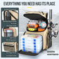 Cooler Fishing Backpack with 4Tackle Boxes 45L Large Water
