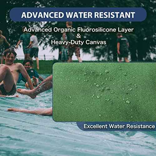 20’x20’ Canvas Tarps Heavy Duty Waterproof Tarpaulins with Aluminum Grommets