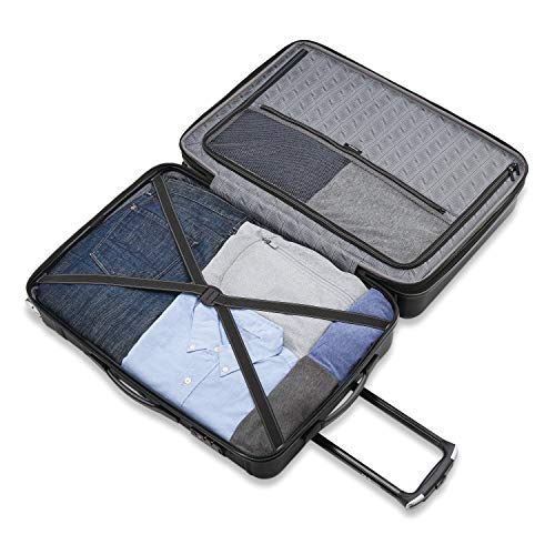 Omni 2 24 Inch Medium Checked Hardside Luggage with 360° Spinner Wheels