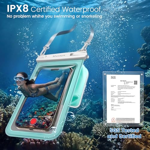 Floatable Floating Waterproof Phone Pouch 2 Pack (2 Count)