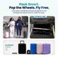 TAKE OFF 16 Inch Personal Item Suitcase MINI Removable Wheels Underseat Bag