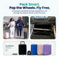 TAKE OFF 16 Inch Personal Item Suitcase MINI Removable Wheels Underseat Bag