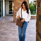 Genuine Leather Crossbody Bags for Women with Wallet Organizer