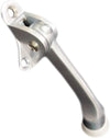 QCAA Heavy Duty Kickdown Door Stopper, 4", Zinc Die Cast, Satin Chrome, Made in Taiwan