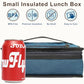 Small Insulated Lunch box Portable Soft Bag Mini Cooler Thermal Meal Tote Kit with Handle for Work & School