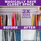 Premium Clear Invisible Acrylic Hangers (60 Count)