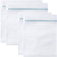 4 Pcs Large Mesh Laundry Bags for Delicates Intimates Lingerie with Zipper 2 Pcs 20” x 24”, 2 Pcs 24” x 24”