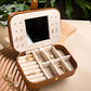 Travel Jewelry Organizer Boxes for Women Small Portable Necklace Earrings Bracelet Rings Travel Case Best Friend Birthday Gifts for Women Trendy