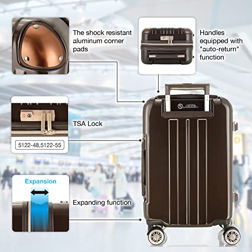 Hardside Expandable Zipper Luggage