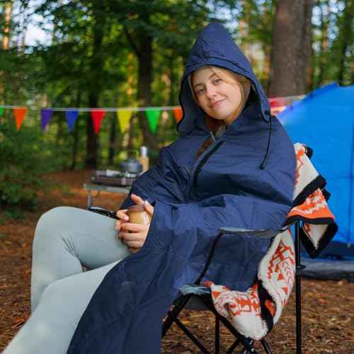 Large Waterproof Outdoor Blanket Thick Fleece 80" x 58"