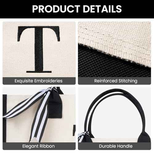 Initial Tote Bag