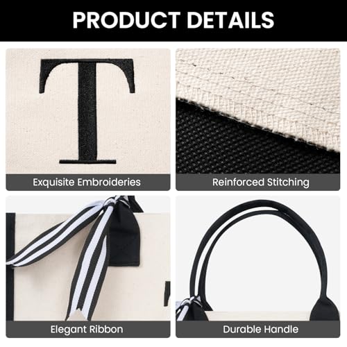 Initial Tote Bag