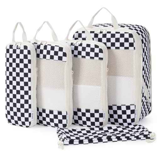 5 Set Compression Packing Cubes for Travel