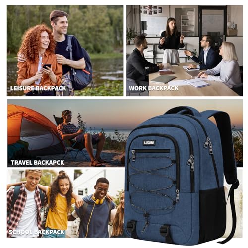 Blue Backpack for Men Women