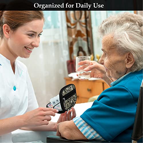 Weekly Travel Pill Organizer Pill Case for Purse with Removable 7 Day Pill Box