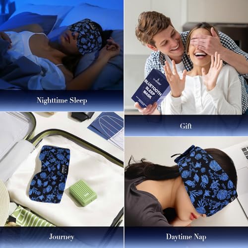 Sleep Mask with Bluetooth Headphones