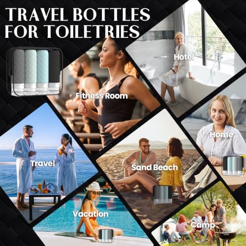 Travel Bottles for Toiletries (4 Count)