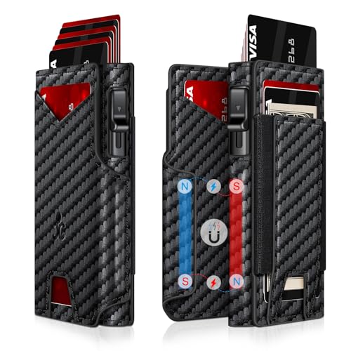 Wallet for Men Wallet with Slim Pop Up Card Holder 9 (13 Count)