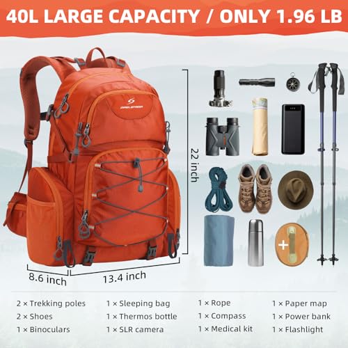 40L Waterproof Hiking Backpack