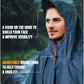 Hooded Rain Poncho for Adult Waterproof Lightweight Raincoat