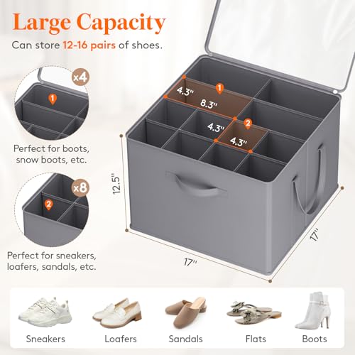 Shoe Storage Organizer for Closet (3 Count)