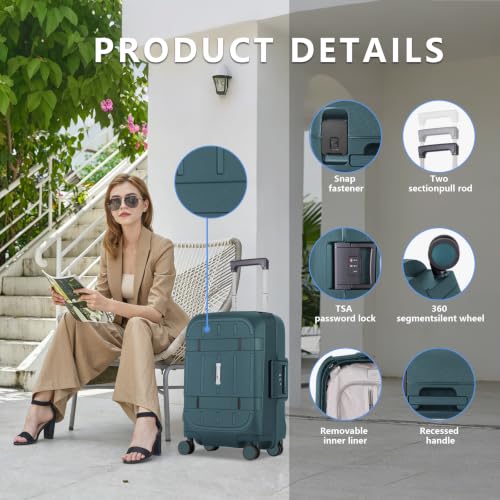 Zipperless Luggage Set 2 Pieces (2 Count)