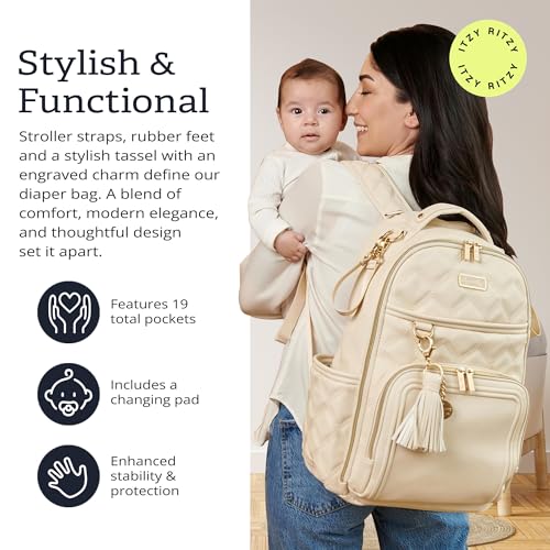 Boss Plus Diaper Bag Backpack with 19 Pockets