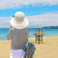 Women Mesh Crown Wide Brim Sun Hats Floppy Summer UV Protection UPF Hat for Beach Hiking Garden Travel Lawn Work Chin Strap