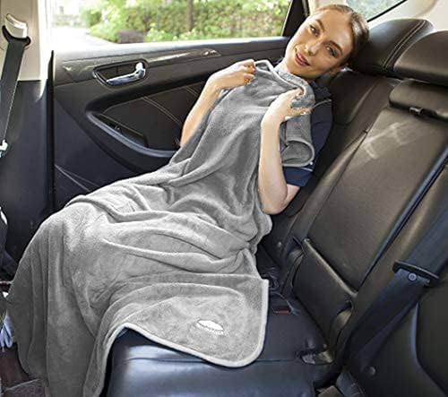 Premium Soft Travel Blanket Pillow Combo Airplane