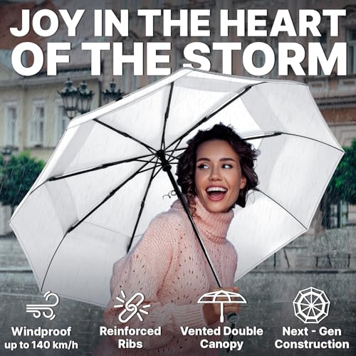 Compact Travel Umbrella for Rain