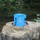 Collapsible Bucket with Mesh Tool Pocket