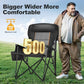 Oversized Camping Chairs High Back Heavy Duty Lawn Chair 500LBS