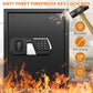 71 Keys Heavy Duty Fireproof Key Lock Box Wall Mount with Code&Hook Plates