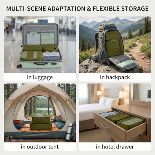4 Piece Compression Packing Cubes for 3 (4 Count)