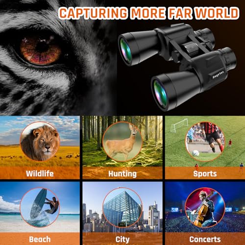 20x50 High Power Binoculars for Adults with Low Light Night Vision