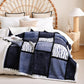 Sherpa Blanket Fleece Throw Blanket Twin Plaid Thick Bed Blanket