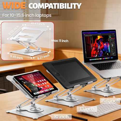 360° Rotating Laptop Stand for Desk