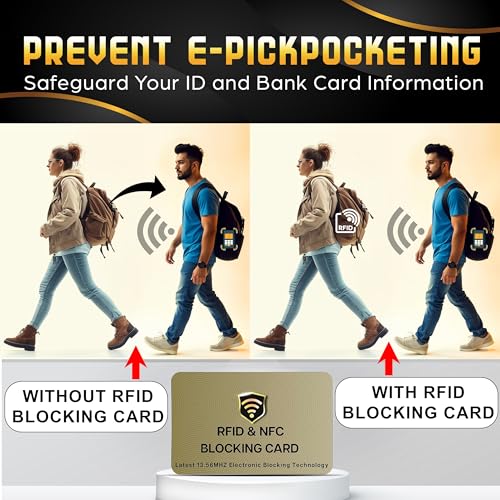 3 Pack RFID Blocking Card for Credit Debit ID Card (3 Count)