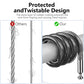 Compatible with Apple AirTag Secure Lock with Wire Cable (4 Count)