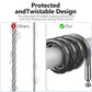 Compatible with Apple AirTag Secure Lock with Wire Cable