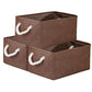 WarmHome Fabric Storage Bin Shelf Basket for Home (3 Count)