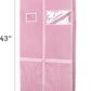 Zilink 43" Garment Bags for Travel for Women Carry on Suit Bags for Travel and Storage Gusseted Hanging Garment Bags with Handles for Coats, Jackets, Shirts,Dresses, Pink