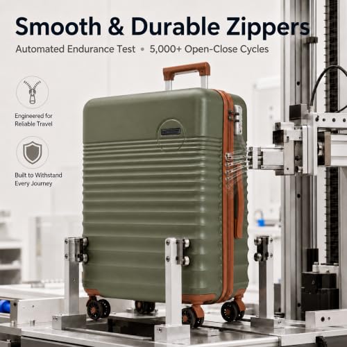 Carry On Luggage 22x14x9 Airline Approved Suitcase with Wheels