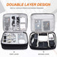 Electronic Bag Travel Cable Accessories Bag Waterproof Double Layer Electronics Organizer Portable Storage Case for Cable
