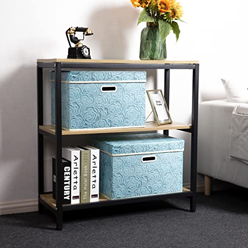 Large Collapsible Storage Boxes with Lids [5 (5 Count)