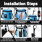 Portable Camping Shower Tent Kit with LED Lights