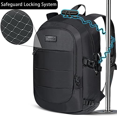35 Liter Anti Theft Backpack with Giant Tumbler Holder Pocket and Lock