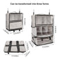 Travel Portable Hanging Shelves Closet Organizer Packing Luggage Storage with Multifunctional and Foldable Invisible Compartment
