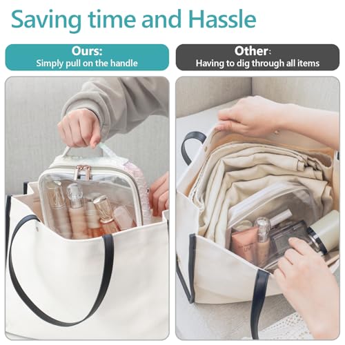 Clear Makeup Bag Travel (2 Count)