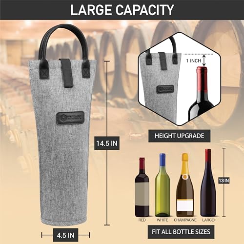 Single Bottle Wine Bag Carrier
